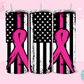 20oz SUBLIMATION TRANSFER - PINK AMERICAN FLAG