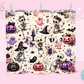 20oz SUBLIMATION TRANSFER- PURPLE SKELLIES