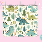 20oz SUBLIMATION TRANSFER - CUTE DINOS