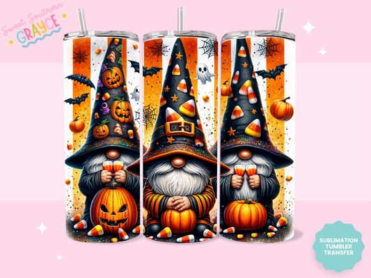 20oz SUBLIMATION TRANSFER - CANDY CANE GNOMES