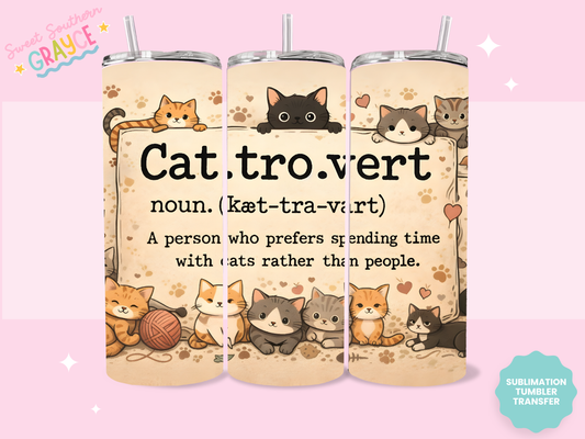 20oz SUBLIMATION TRANSFER- CAT-TRO-VERT