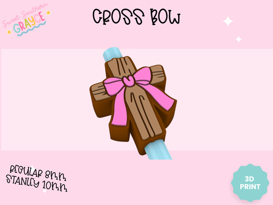 3D STRAW TOPPER- CROSS BOW