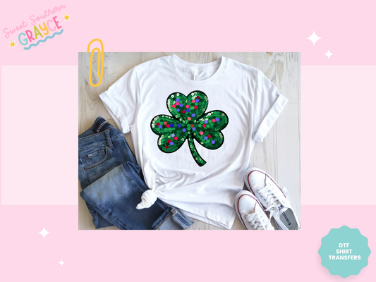 SEQUIN FOUR LEAF CLOVER