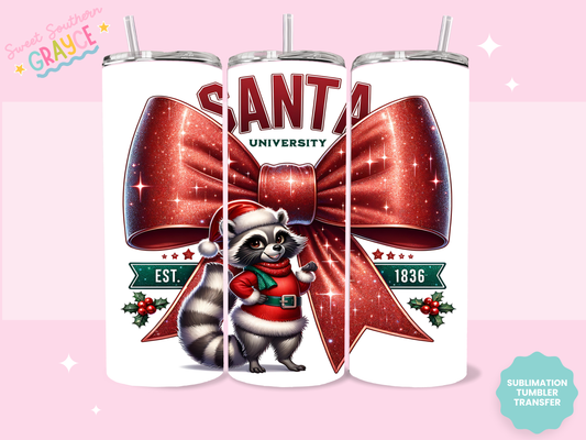 20oz SUBLIMATION TRANSFER - SANTA UNIVERSITY