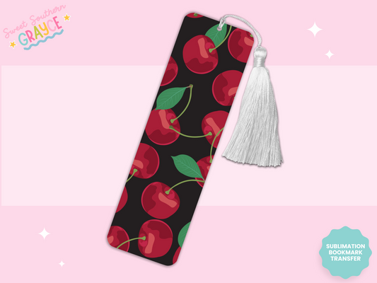 BOOKMARK SUBLIMATION TRANSFER - CHERRIES