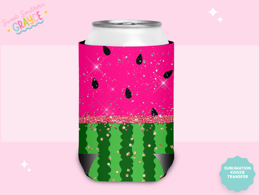 CAN KOOZIE SUB TRANSFER - WATERMELON PRINT