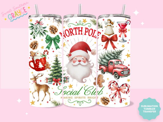 20oz SUBLIMATION TRANSFER - NORTH POLE SOCIAL CLUB