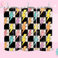 20oz SUBLIMATION TRANSFER- CHECKERED LIGHTING BOLTS
