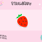 3D STRAW TOPPER- STRAWBERRY