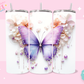 20oz SUBLIMATION TRANSFER - PURPLE BUTTERFLY