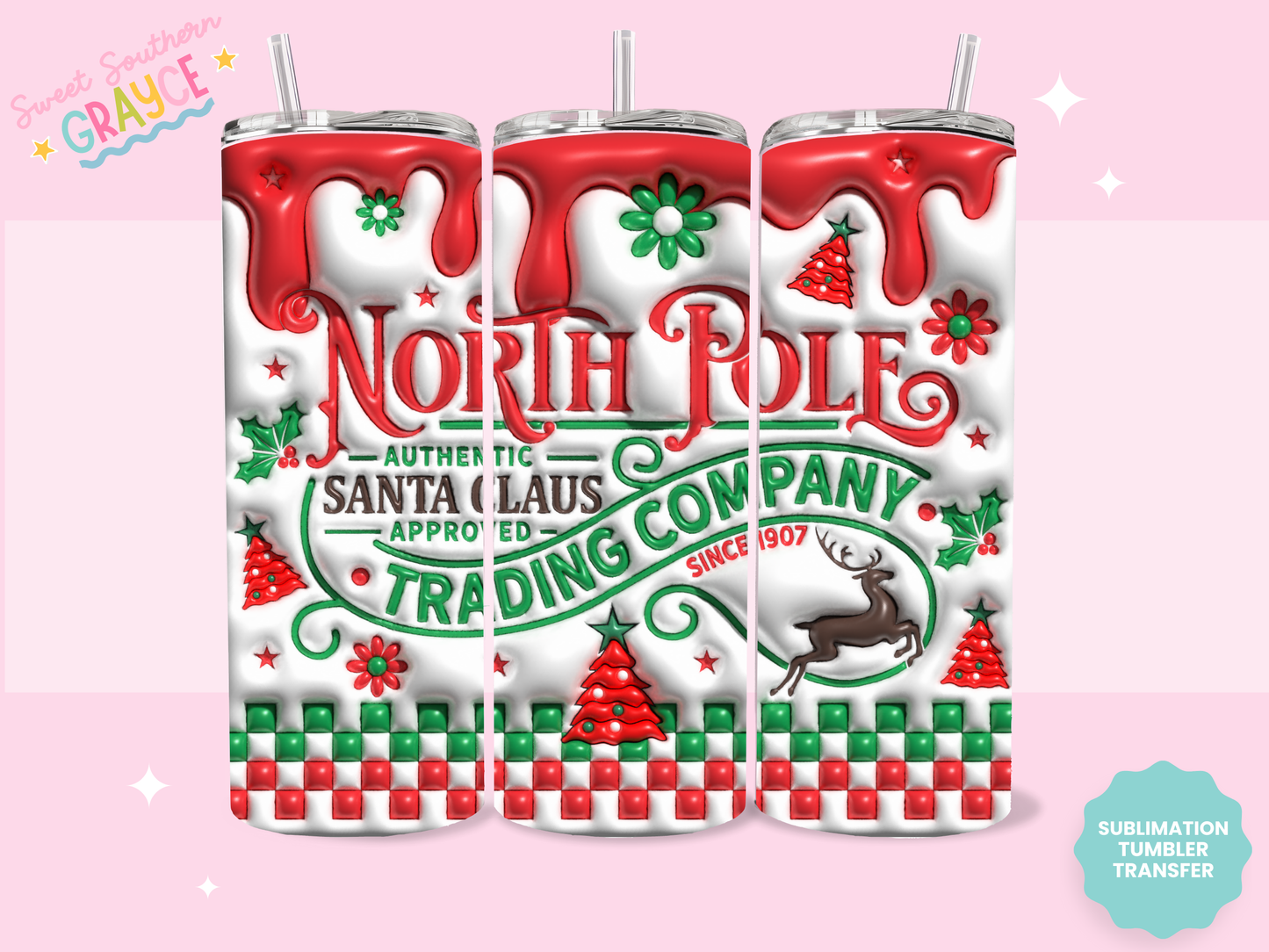 20oz SUBLIMATION TRANSFER - NORTH POLE TRADING CO