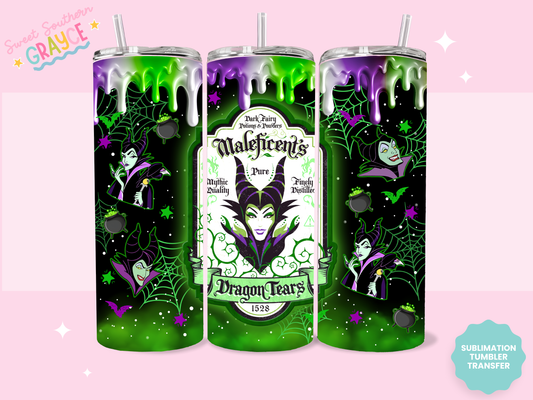 20oz SUBLIMATION TRANSFER - MALEFICENTS DRAGON TEARS