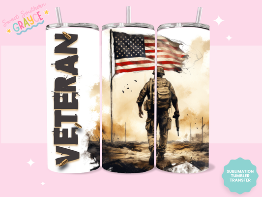 20oz SUBLIMATION TRANSFER - VETERAN