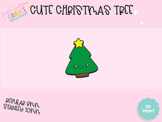 3D STRAW TOPPER- CUTE CHRISTMAS TREE