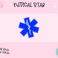 3D STRAW TOPPER- MEDICAL STAR