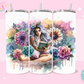 20oz SUBLIMATION TRANSFER - GIRL READING BOOK