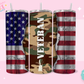 20oz SUBLIMATION TRANSFER - VETERAN CAMO FLAG