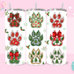 20oz SUBLIMATION TRANSFER - CHRISTMAS PAWS
