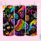 20oz SUBLIMATION TRANSFER- COLORFUL LEOPARD PAW