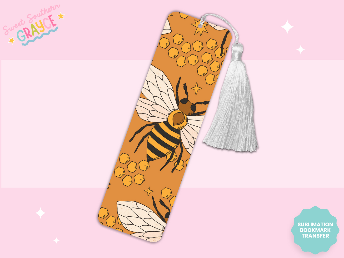 BOOKMARK SUBLIMATION TRANSFER - QUEEN BEE