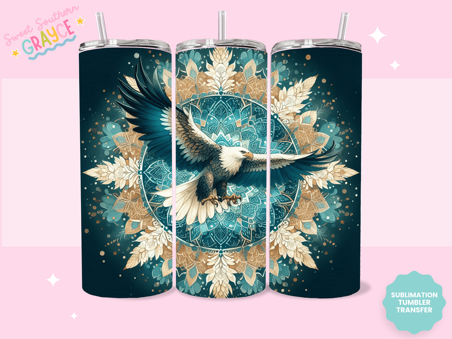 20oz SUBLIMATION TRANSFER - EAGLE