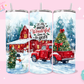 20oz SUBLIMATION TRANSFER - RED TRUCK CHRISTMAS