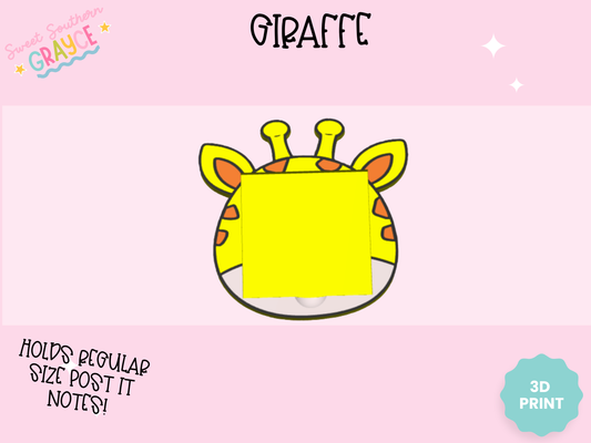 3D STICKY NOTE HOLDER- GIRAFFE
