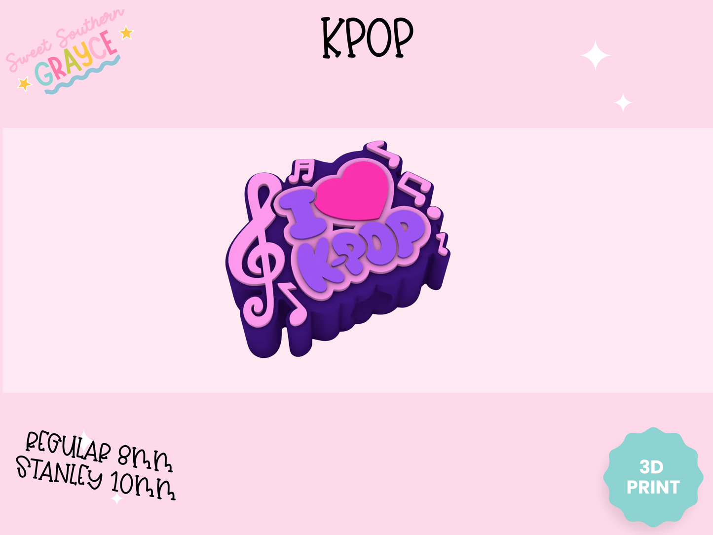 3D STRAW TOPPER- KPOP