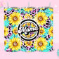 20oz SUBLIMATION TRANSFER - MAMA CHEETAH SUNFLOWER