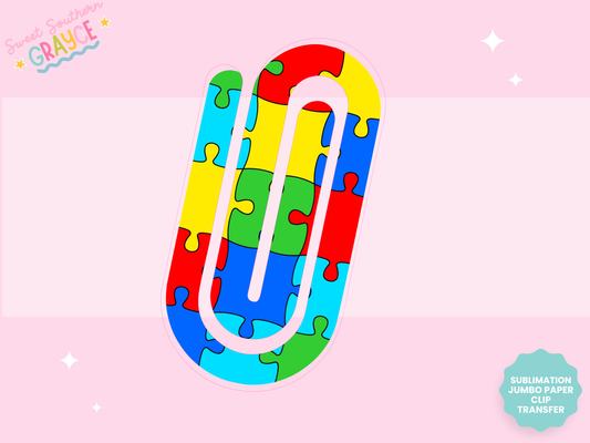 JUMBO PAPER CLIP SUB TRANSFER - AUTISM