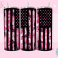 20oz SUBLIMATION TRANSFER - PINK CAMO FLAG