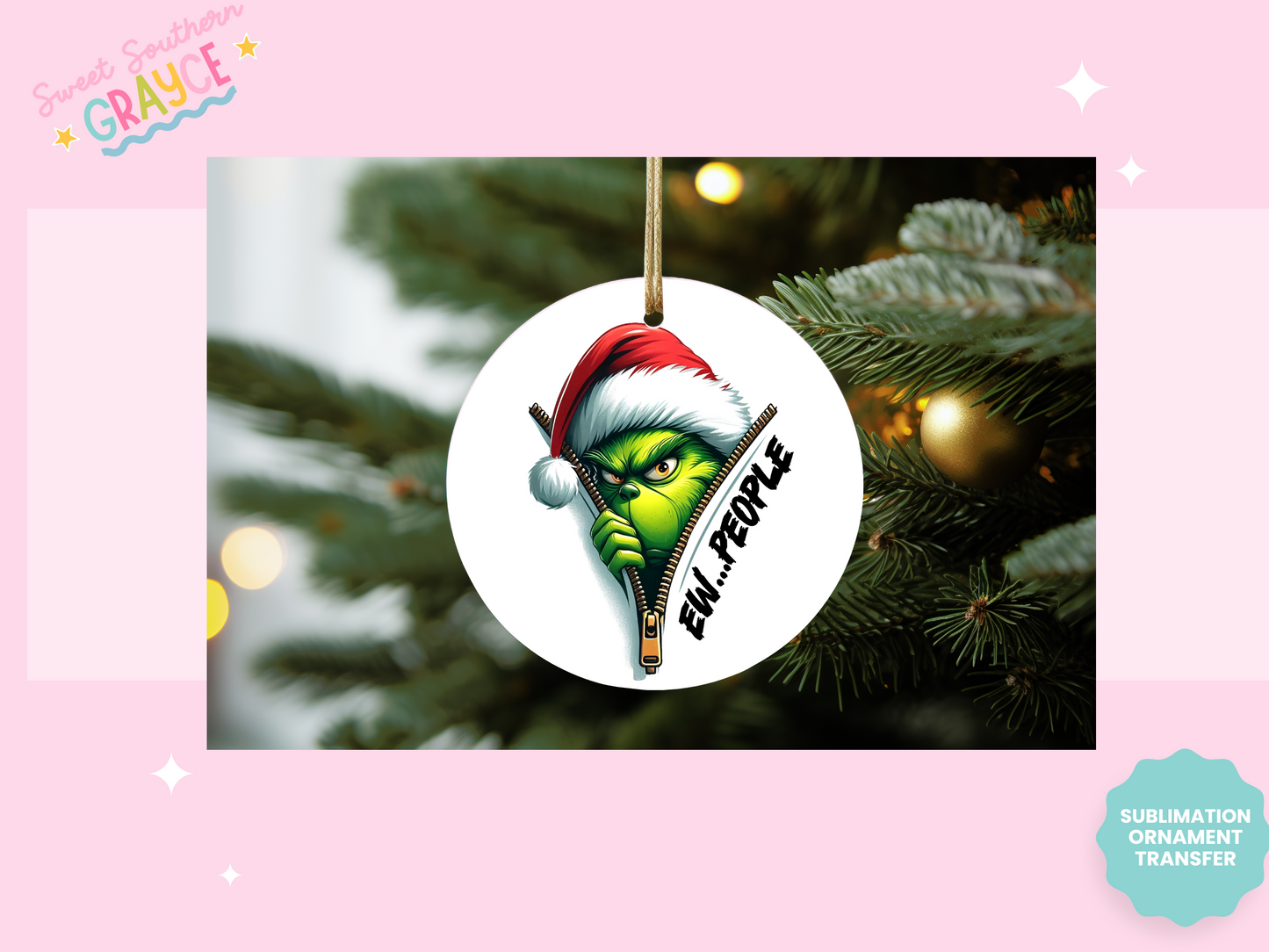 ORNAMENT SUBLIMATION TRANSFER - GMAN ZIPPER