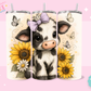 20oz SUBLIMATION TRANSFER- SUNFLOWER BABY HEIFER