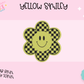 3D STRAW TOPPER- YELLOW SMILEY
