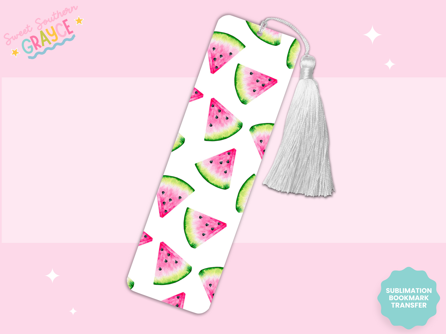 BOOKMARK SUBLIMATION TRANSFER - WATERMELONS