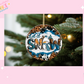 ORNAMENT SUBLIMATION TRANSFER - LET IT SNOW SNOWMAN
