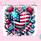 20oz SUBLIMATION TRANSFER - AMERICAN HEART