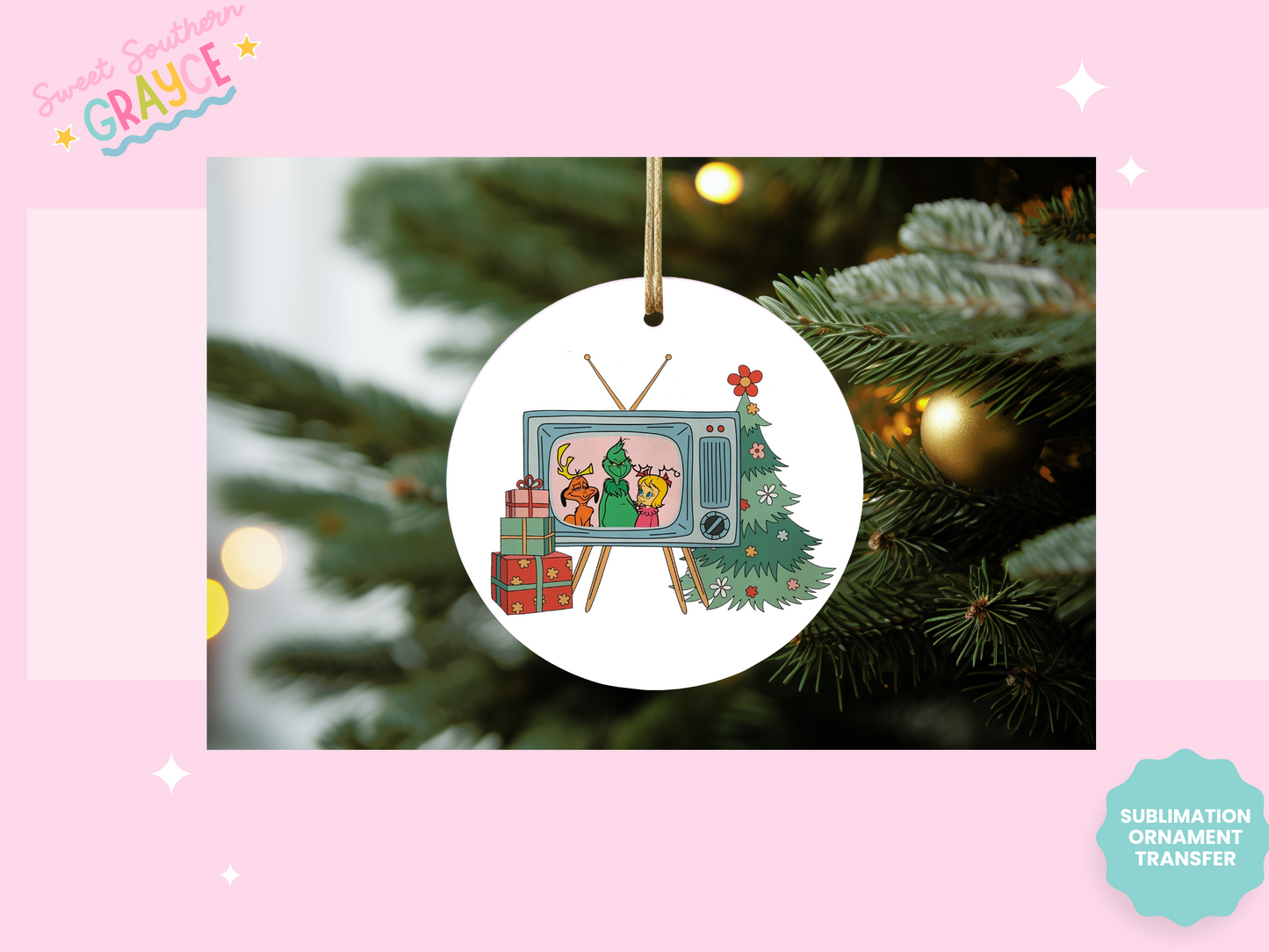 ORNAMENT SUBLIMATION TRANSFER - GMAN TV