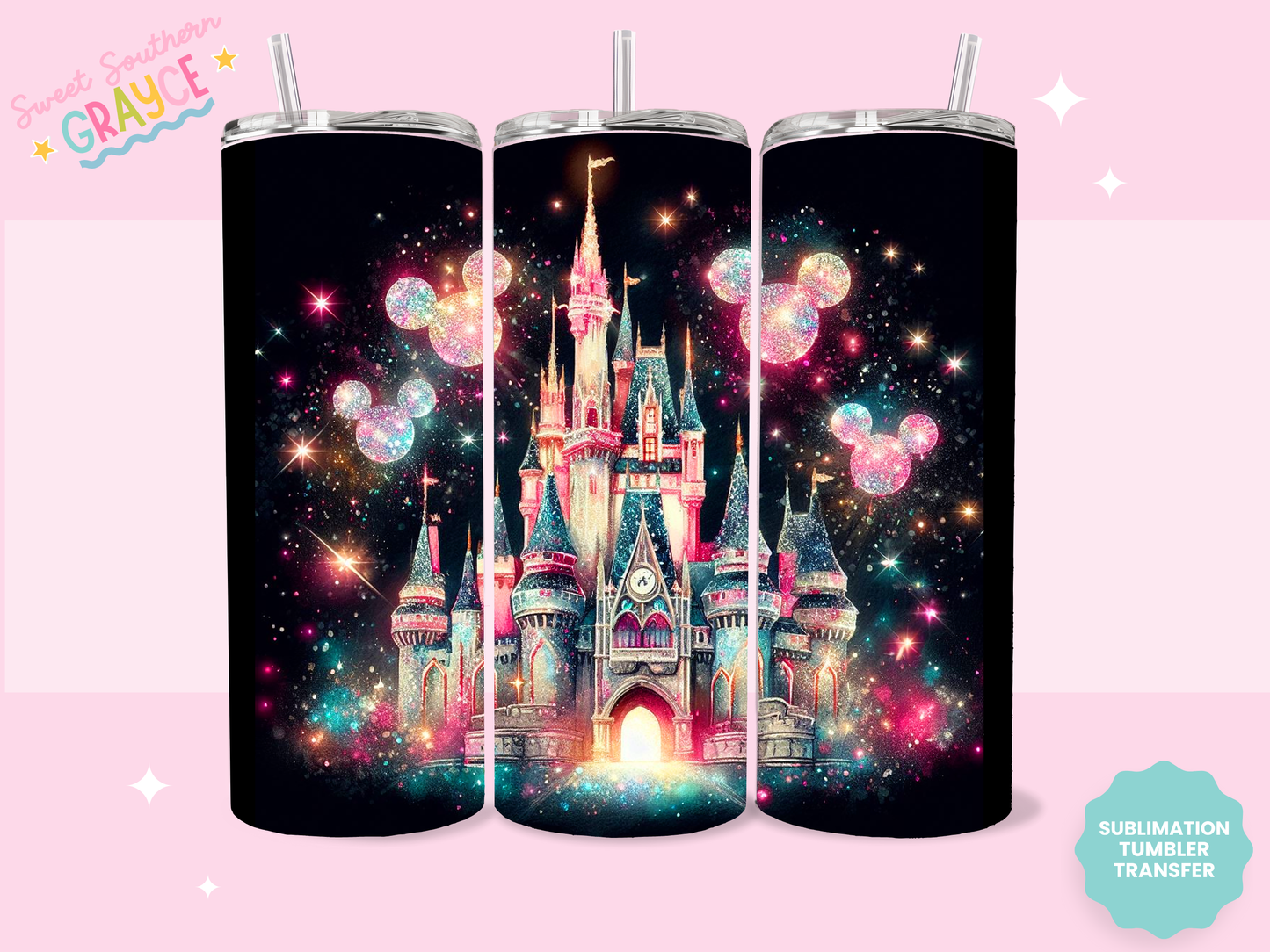 20oz SUBLIMATION TRANSFER - MAGICAL CASTLE