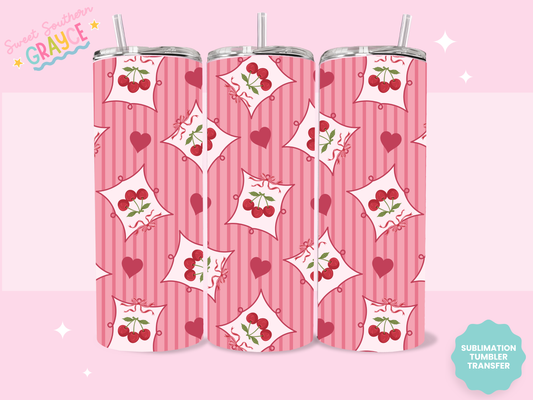 20oz SUBLIMATION TRANSFER- CHERRIES