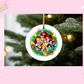 ORNAMENT SUBLIMATION TRANSFER - GREEN FLANNEL ALL PRINCESSES