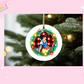 ORNAMENT SUBLIMATION TRANSFER - GREEN FLANNEL SLEEPY PRINCESS