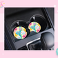 CAR COASTER SUBLIMATION TRANSFER - GROOVY CLOUDS AND STARS
