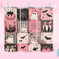 20oz SUBLIMATION TRANSFER- PINK HALLOWEEN