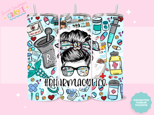 20oz SUBLIMATION TRANSFER - PHARM LIFE