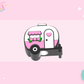 3D STRAW TOPPER- CUTE CAMPER