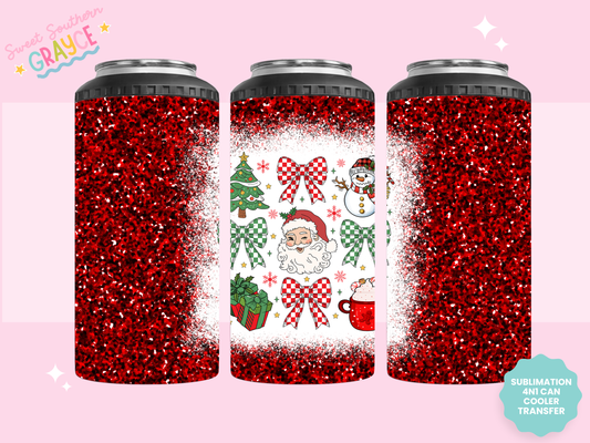 4n1 CAN COOLER TRANSFER- CHRISTMAS THINGS
