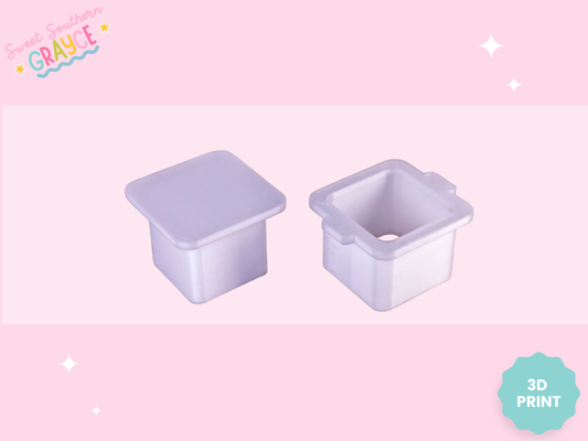 3D CAKE POP- SQUARE WITH ROUNDED EDGES
