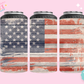 4n1 CAN COOLER TRANSFER- RUSTIC AMERICAN FLAG