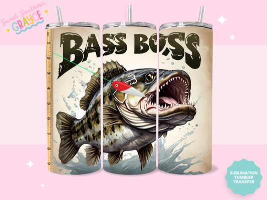 20oz SUBLIMATION TRANSFER - BASS BOSS